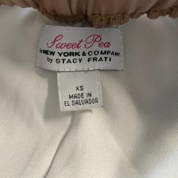 New York & Company Silk Brown, Black and White Jogger Pants Size XS - Picture 6 of 9